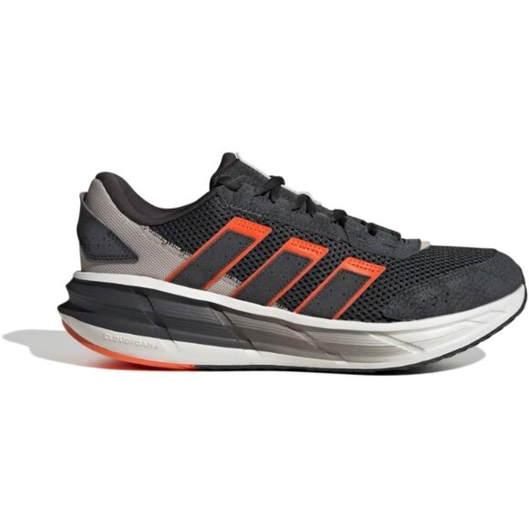 ⚡Adidas Men's Carbon/Carbon/Impact Orange Rubber Lace Closure Fashion Sneaker - Picture 3 of 9